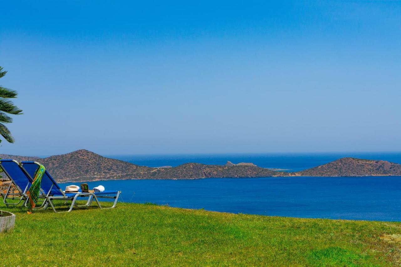Aggeliki Stunning Elounda View Apartment Bagian luar foto